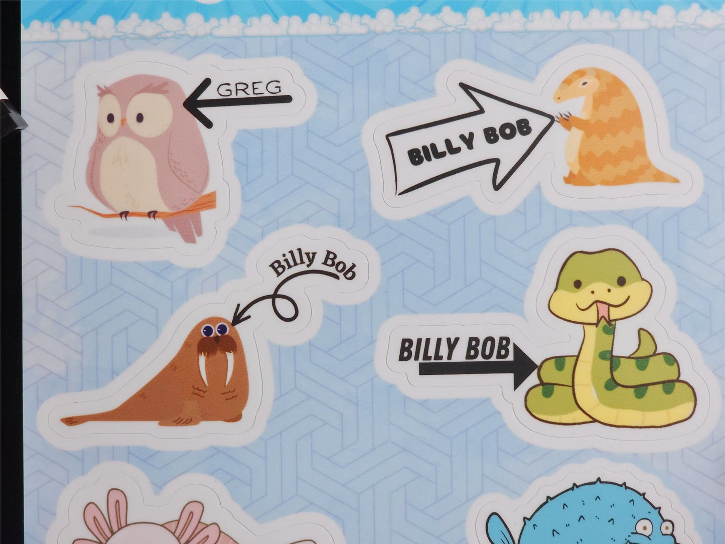 History Plus Stickers! Billy Bob pack #1